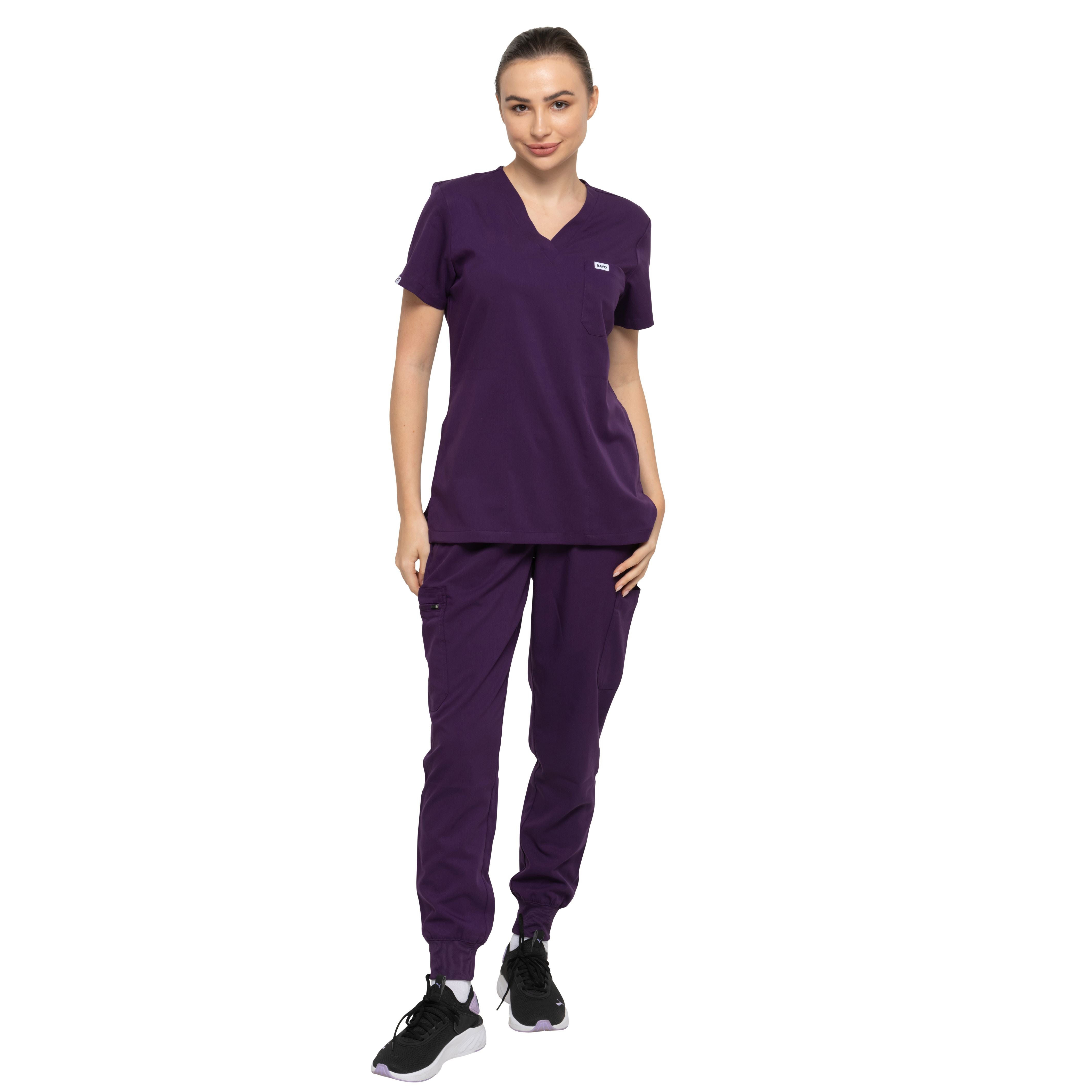 FlexPro Scrub Pants - Eggplant