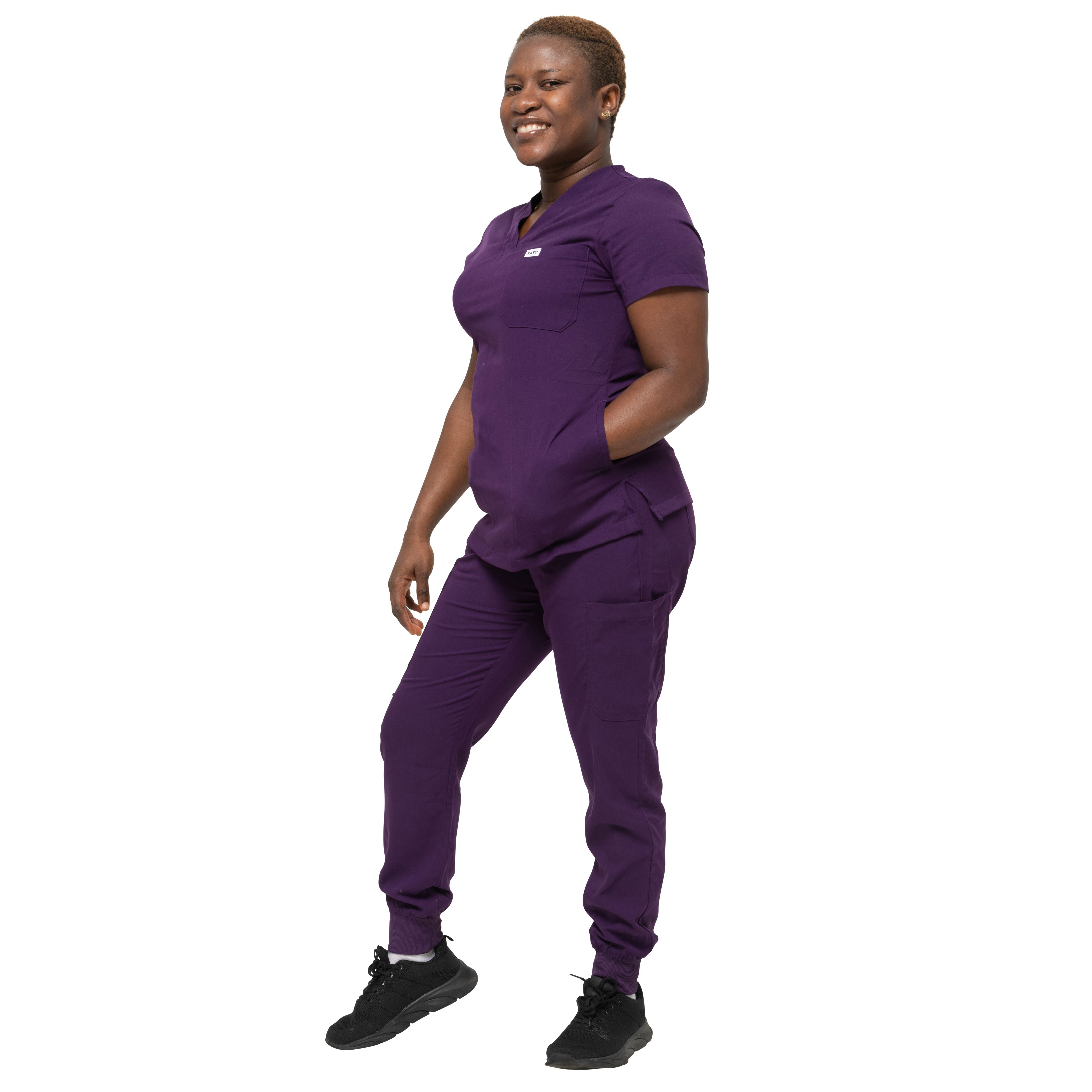 FlexPro Scrub Pants - Eggplant