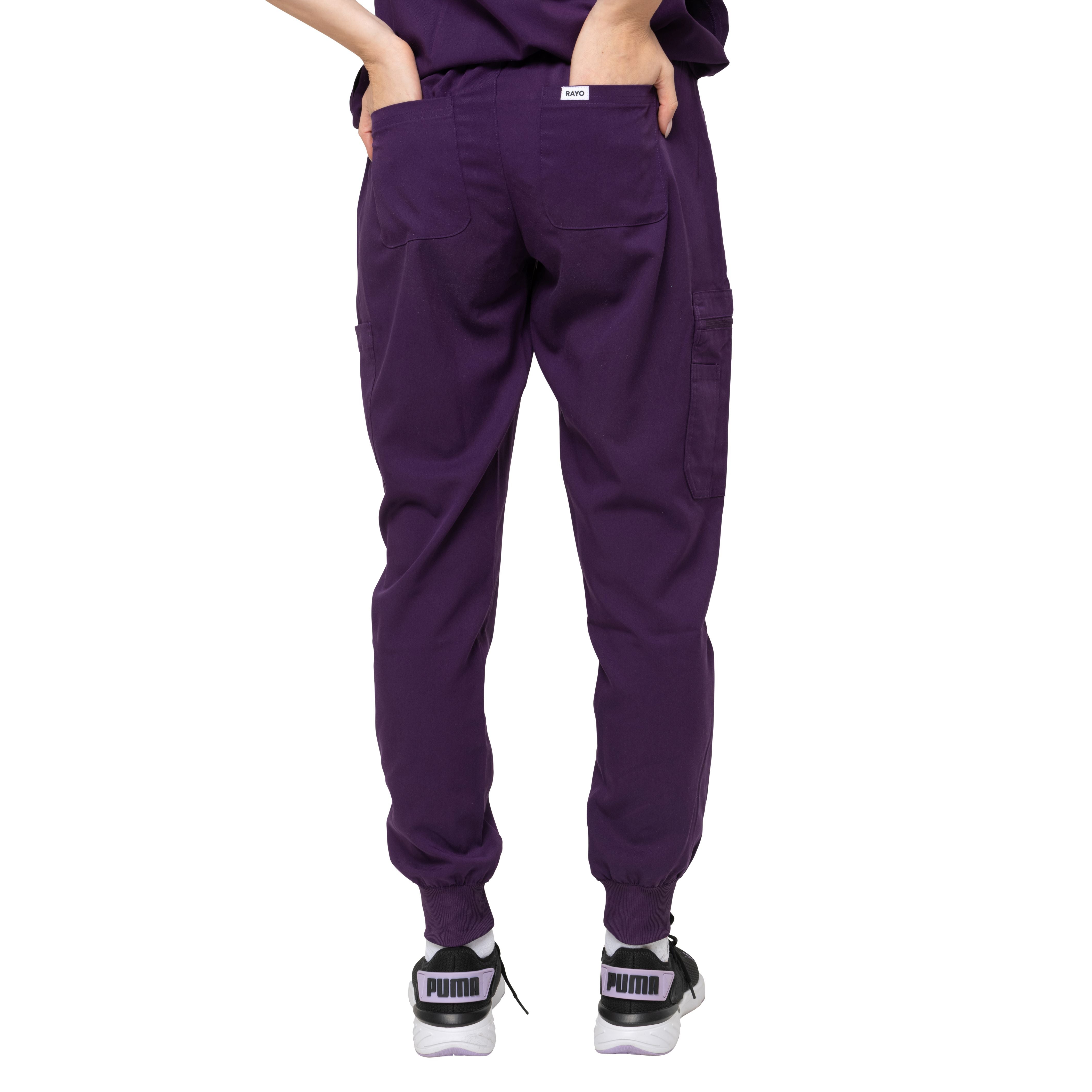 FlexPro Scrub Pants - Eggplant